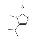 2(3H)-Thiazolethione,3-methyl-4-(1-methylethyl)-(9CI) Structure