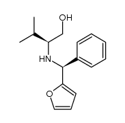 (S)-2-(((S)-furan-2-yl(phenyl)methyl)amino)-3-methylbutan-1-ol Structure