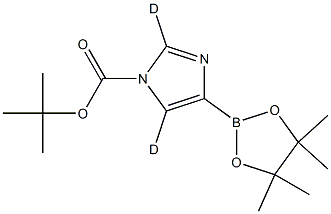 tert-butyl 4-(4,4,5,5-tetramethyl-1,3,2-dioxaborolan-2-yl)-1H-imidazole-1-carboxylate-2,5-d2 Structure