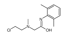 2-[2-chloroethyl(methyl)amino]-N-(2,6-dimethylphenyl)acetamide结构式