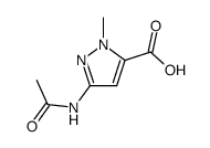 5-Acetamido-2-methyl-pyrazole-3-carboxylic acid结构式