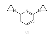 Pyrimidine,2,4-bis(1-aziridinyl)-6-chloro-结构式