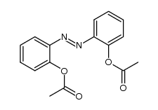 (E)-bis-(2-acetoxy-phenyl)-diazene Structure