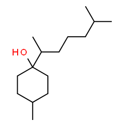 1-(1,5-Dimethylhexyl)-4-methylcyclohexan-1-ol结构式