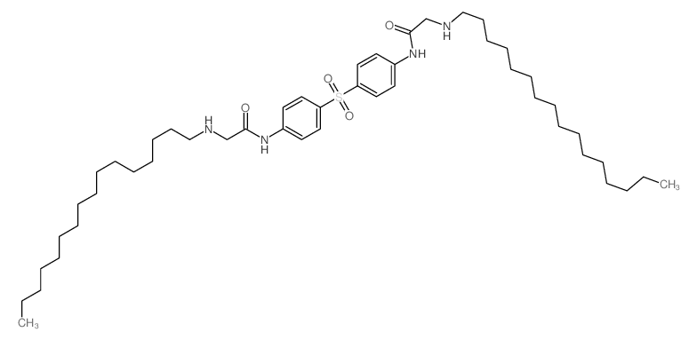 Acetamide,N,N'-(sulfonyldi-4,1-phenylene)bis[2-(hexadecylamino)- (9CI) Structure