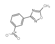 3-(3-硝基苯基)-5-甲基-1,2,4-恶二唑结构式