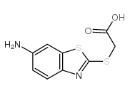 2-[(6-amino-1,3-benzothiazol-2-yl)sulfanyl]acetic acid结构式