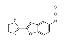 2-(5-isothiocyanato-1-benzofuran-2-yl)-4,5-dihydro-1H-imidazole结构式