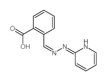 Benzoic acid,2-[[2-(2-pyridinyl)hydrazinylidene]methyl]- Structure