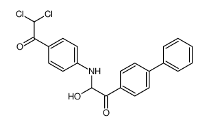 2-[4-(2,2-dichloroacetyl)anilino]-2-hydroxy-1-(4-phenylphenyl)ethanone Structure