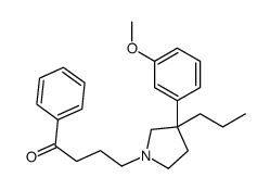 γ-[3-(m-Methoxyphenyl)-3-propyl-1-pyrrolidinyl]butyrophenone Structure