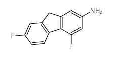 9H-Fluoren-2-amine,4,7-difluoro- structure