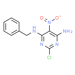 N4-benzyl-2-chloro-5-nitropyrimidine-4,6-diamine结构式
