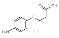 Propanoic acid, 3-[(4-aminophenyl)thio]-,hydrochloride (1:1) picture