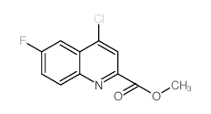 4-氯-6-氟喹啉-2-甲酸甲酯结构式
