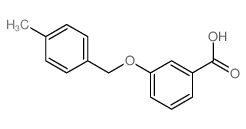 3-[(4-Methylbenzyl)oxy]benzoic acid结构式