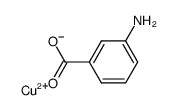 bis(3-aminobenzoato)copper(II) Structure