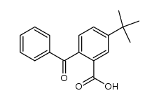 5-t-Butyl-2-benzoylbenzoesaeure结构式