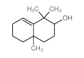 2-Naphthalenol,1,2,3,4,4a,5,6,7-octahydro-1,1,4a-trimethyl-, cis- (9CI) structure