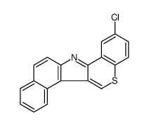 2-Chlorobenzo[e][1]benzothiopyrano[4,3-b]indole结构式