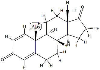 10,16α-Difluoroestra-1,4-diene-3,17-dione结构式