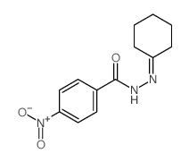 BENZOIC ACID, p-NITRO-, CYCLOHEXYLIDENEHYDRAZIDE Structure