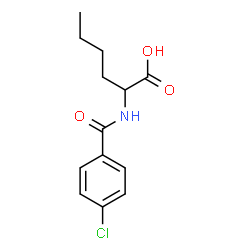 N-(4-Chlorobenzoyl)norleucine结构式