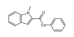 Se-phenyl 1-methyl-1H-indole-2-carboselenoate结构式