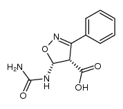 3-phenyl-5c-ureido-4,5-dihydro-isoxazole-4r-carboxylic acid Structure