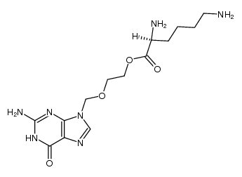 (S)-2-((2-amino-6-oxo-1H-purin-9(6H)-yl)methoxy)ethyl 2,6-diaminohexanoate结构式