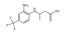 β-(2-Amino-4-trifluoromethyl)-phenylaminobutansaeure结构式