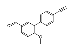 4'-Cyano-6-methoxy-1,1'-biphenyl-3-carboxaldehyde structure