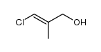 (E)-1-Chloro-2-methyl-1-propene-3-ol结构式