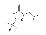 4-isobutyl-2-trifluoromethyl-4H-oxazol-5-one Structure