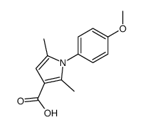 1-(4-METHOXYPHENYL)-2,5-DIMETHYL-1H-PYRROLE-3-CARBOXYLIC ACID Structure