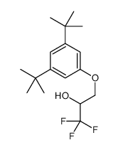 3-(3,5-ditert-butylphenoxy)-1,1,1-trifluoropropan-2-ol结构式