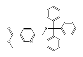 ethyl 6-(tritylsulfanylmethyl)pyridine-3-carboxylate Structure