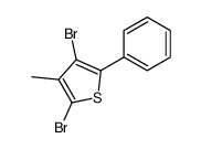 2,4-dibromo-3-methyl-5-phenylthiophene Structure