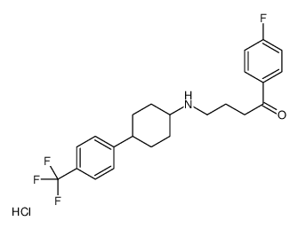 [4-(4-fluorophenyl)-4-oxobutyl]-[4-[4-(trifluoromethyl)phenyl]cyclohexyl]azanium,chloride Structure