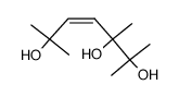 (+/-)-2,3,6-trimethyl-hept-4c-ene-2,3,6-triol结构式