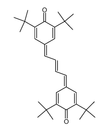 4,4'-(2-butene-1,4-diylidene)-bis(2,6-di-tert-butyl-2,5-cyclohexadien-1-one) Structure
