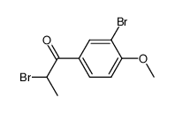 2-bromo-1-(3-bromo-4-methoxy-phenyl)-propan-1-one Structure