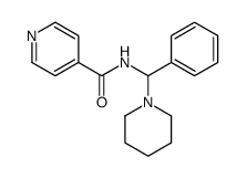 N-[phenyl(piperidin-1-yl)methyl]pyridine-4-carboxamide Structure