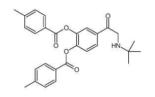 4-[[(1,1-dimethylethyl)amino]acetyl]-1,2-phenylene di-p-toluate structure