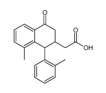 (8-methyl-4-oxo-1-o-tolyl-1,2,3,4-tetrahydro-[2]naphthyl)-acetic acid Structure