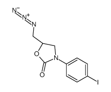 (5R)-5-(azidomethyl)-3-(4-iodophenyl)-1,3-oxazolidin-2-one结构式