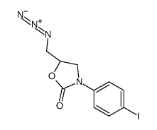 (5R)-5-(azidomethyl)-3-(4-iodophenyl)-1,3-oxazolidin-2-one Structure