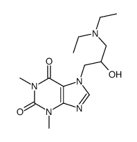 7-[3-(diethylamino)-2-hydroxypropyl]-1,3-dimethylpurine-2,6-dione Structure