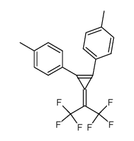 1,2-Di-p-tolyl-4,4-bis(trifluormethyl)triafulven结构式