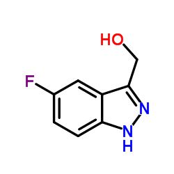 (5-氟-1H-吲唑-3-基)甲醇结构式